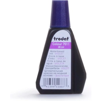 Afbeelding van Trodat 7011 navul stempelinkt voor inktkussens 28 ml. paars