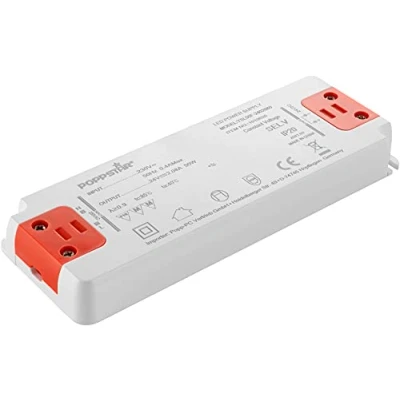 Afbeelding van Poppstar Slim Trafo 24 V (voor 0,5 tot 50 Watt LEDs) Ultra Vlakke LED Transformator 230V AC / 24V DC 2,08A