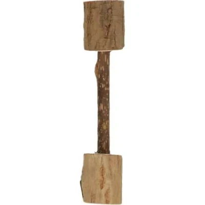 Afbeelding van Addicted Wood Dumbell Kattenspeeltje gemaakt Met Madnip Kattenkruid 10,5 x ø 2 cm