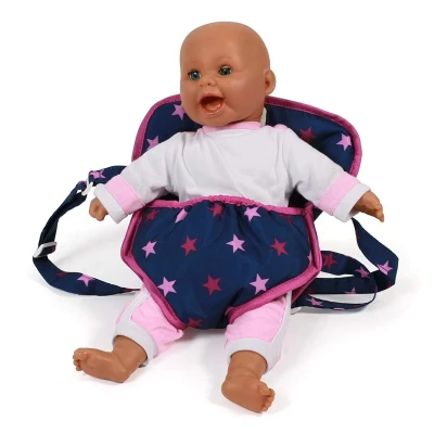 Afbeelding van Bayer Chic 2000 782 72 poppendraagriem, poppendrager, Stars Navy Pink