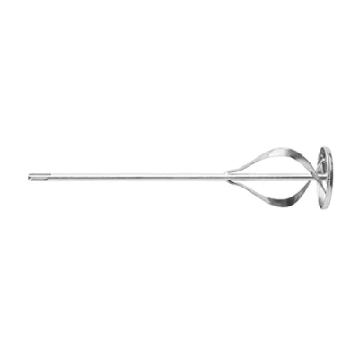 Afbeelding van HARDY WORKING TOOLS Universele Mixer Compatibel met alle SDS Plus boren voor renovatie en constructiewerkzaamheden van mortels 2 spiralen roestvrij staal 80x400mm