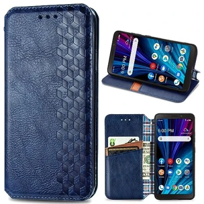 Afbeelding van BAILI Portemonnee hoes voor HMD Skyline [Kickstand/Magnetische Sluiting/Kaartsleuf] Plaid Cover 02
