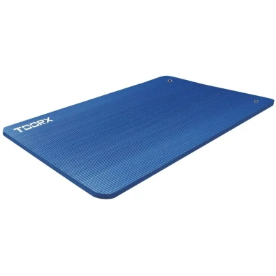 Afbeelding van Toorx Fitness Yogamat 100 x 61 1.5 cm met ophangogen Blauw PVC