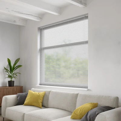 Afbeelding van Aluminium jaloezie 25 mm Smart White 240x250cm (Wit)