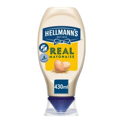 Afbeelding van Hellmann&#039;s Squeeze Real mayonaise 8 x 430 ml