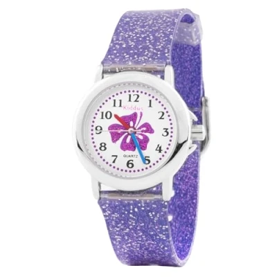 Afbeelding van Kiddus Glitter Dreams Collection Horloge Tropical flower voor kinderen, Maat: One Size,
