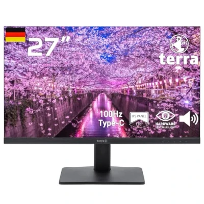 Afbeelding van TERRA 3030227 computer monitor 68,6 cm (27&quot;) 1920 x 1080 Pixels Full HD LED Zwart