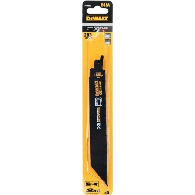Afbeelding van DeWalt Accessoires DT99552 QZ XR 203mm 14/18TPI Metaal Reciprozaagbladen (5 stuks)
