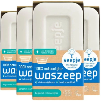 Afbeelding van 4x Seepje Waszeep Blok 120 gram