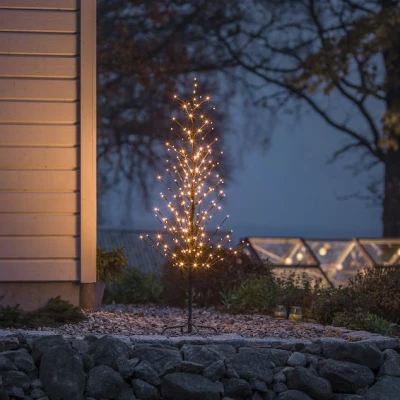 Afbeelding van Konstsmide LED Boom 150 cm Energielabel: G (A G) Barnsteen Zwart