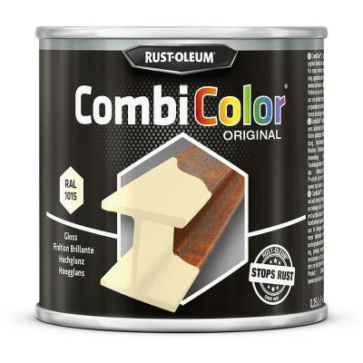 Afbeelding van rust oleum combicolor hoogglans ral 1015 licht ivoor 250 ml