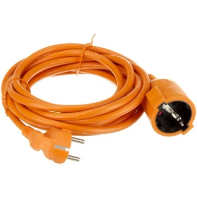 Afbeelding van UNITEC Schuko verlenging H05VV F3G1,5 mm² 5 m oranje
