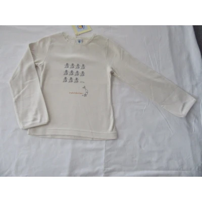Afbeelding van petit bateau , meisje, t shirt lange mouw creme zeemeermin 6 jaar 114
