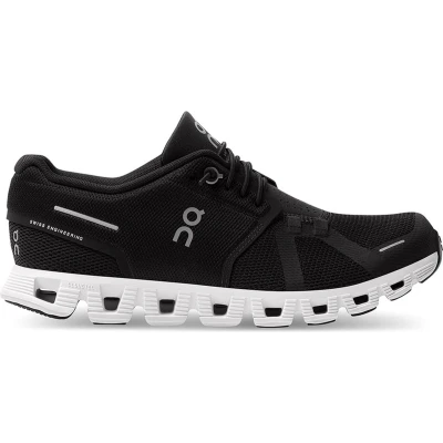Afbeelding van On Running dames Cloud 5 sneaker met mesh details in de kleur Zwart, maat: 36
