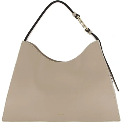 Afbeelding van Furla Nuvola L HOBO Handtas, Dames, Maat: One Size, Avena