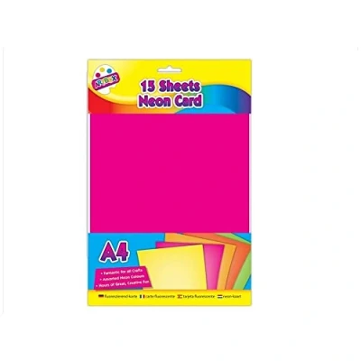 Afbeelding van ART BOX 15 vellen A4 Neon Kaart, 5013922068756