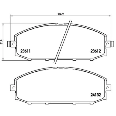 Afbeelding van Brembo Remblokset P 56 041
