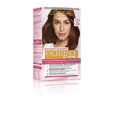 Afbeelding van L&#039;Oreal Excellence Creme farba do włosów 4.54 Brąz Mahoniowo Miedziany