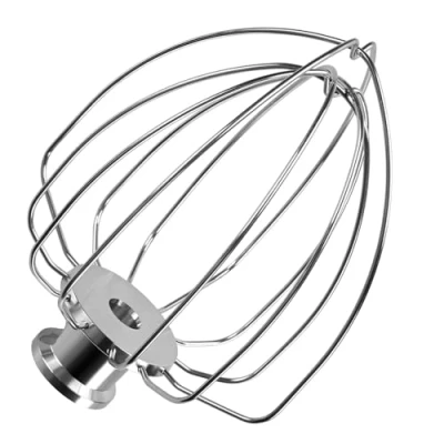Afbeelding van K45WW 6 Draads Garde voor KitchenAid 4.5 5 Quart Tilt Head Stand Mixers Artisan &amp; Classic Series van MMOBIEL Roestvrijstalen Opzetstuk Eierklopper Taart Mayonaise Vaatwasmachinebestendig