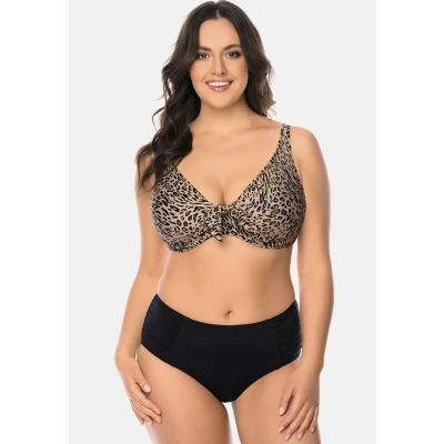 Afbeelding van Vivisence Bikinitop, Dames, Maat: 80C, Beige/black