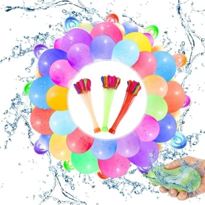 Afbeelding van Set van 944 waterbommen, zelfsluitende kleurrijke gemengde waterballonnen, perfect voor verjaardagsfeesten, strandfeesten en spelletjes in de open lucht