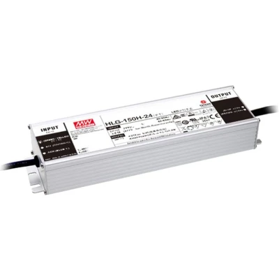 Afbeelding van Mean Well HLG 150H 24B LED driver, transformator Constante spanning, stroomsterkte 150 W 6.3 A 12 24 V/DC Dimbaar, PFC schakeling,
