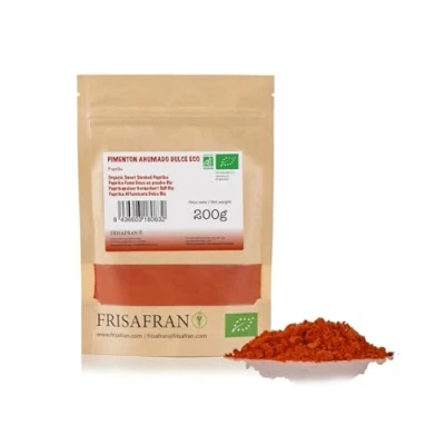 Afbeelding van FRISAFRAN Gerookt paprikapoeder Zoet 200g Zoete Paprika Gerookte Biologische Smoked