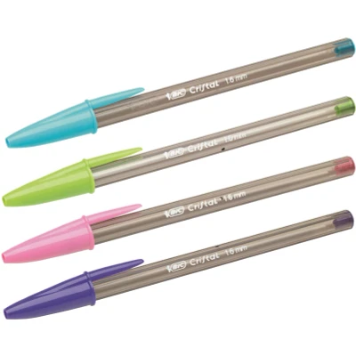 Afbeelding van Balpen Bic Cristal Fun large assorti etui 6+2 gratis