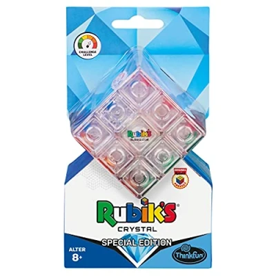 Afbeelding van ThinkFun 76473 Rubik&#039;s Crystal Der transparente Cube, Ein Sammlerstück und Denkspiel für Erwachsene Kinder ab 8 Jahren