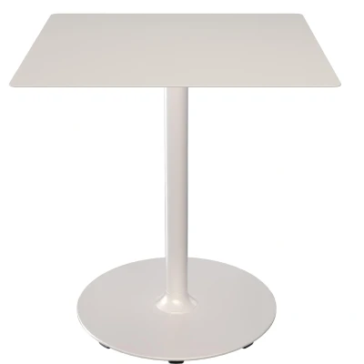 Afbeelding van Houe Pico tuintafel 70x70 Muted white, rond onderstel
