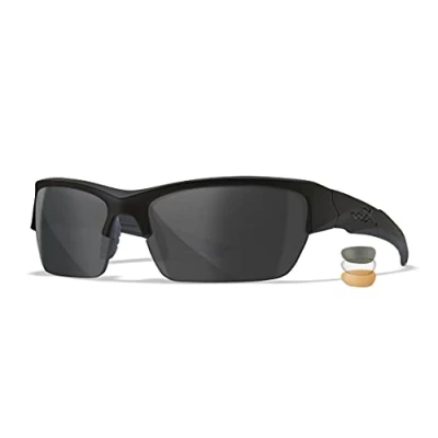 Afbeelding van Wiley X Wx Veiligheidsbril, uniseks, zonnebrillen, Valor, Matte Black/Smoke Grey/Clear/Light Rust