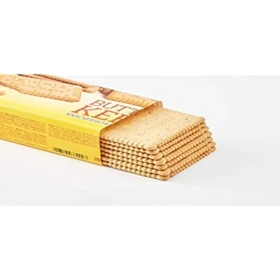 Afbeelding van Originele Leibniz boterkoekjes 200 g traditionele koekjes met 52 tanden botergebak voor het hele gezin knapperige ook om mee te nemen