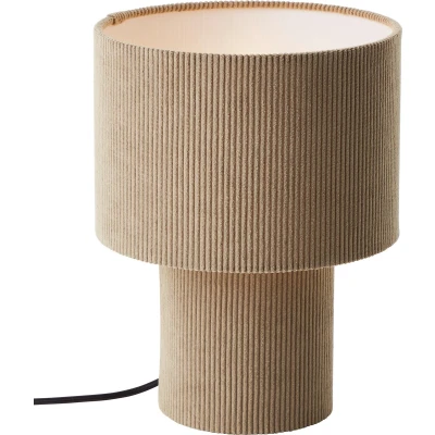 Afbeelding van Brilliant Tony Tafellamp E27 max 1x25W Ribstof Grijs