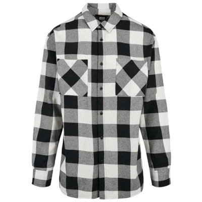 Afbeelding van Urban Classics Overhemd, Heren, Maat: Large, Black white