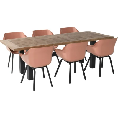 Afbeelding van Hartman tuinset met Yasmani tuintafel Italian Terra