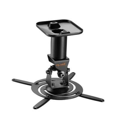 Afbeelding van Beamer Plafondbeugel 360 Draaibaar en 180 Kantelbaar Plafond afstand 21,5cm Tot 15kg Zwart