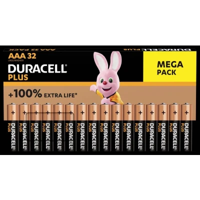 Afbeelding van Duracell Plus BP32 Micro (AAA) batterij alkaline mangaan 1,5 V 32 stuks AAA