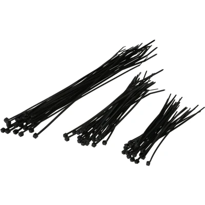 Afbeelding van Lampa set kabelbinders / tie rips zwart 3 delig