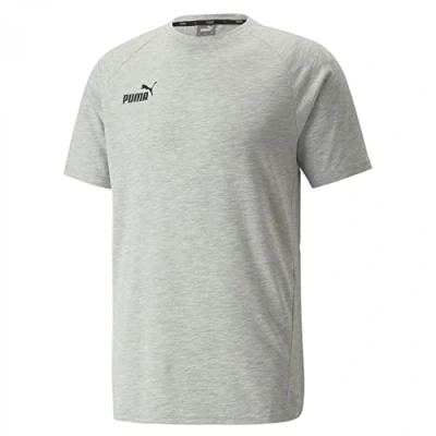 Afbeelding van Puma Teamfinal Tshirt basic, Heren, Maat: XL, Light gray heather