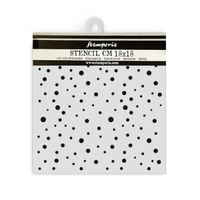 Afbeelding van Stamperia Dikke stencils voor plakboeken, albums en bullet journals, klassieke kerst, flexibel materiaal, gemakkelijk schoon te maken, perfect ambachten geschenken (alles wat je nodig hebt