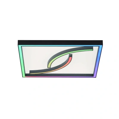 Afbeelding van Paul Neuhaus LED plafondlamp Serpent, dimbaar, RGBW, vierkant