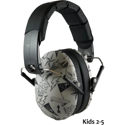 Afbeelding van Banz Geluidsreducerende oorbeschermers voor kinderen Hear no Blare Graffiti maat Onesize (2 5yrs)
