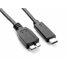 Afbeelding van USB C naar Micro kabel 0.6 meter 3.0 (100% koper, Zwart)