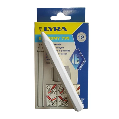 Afbeelding van Lyra Merkkrijt Wit 12 stuks