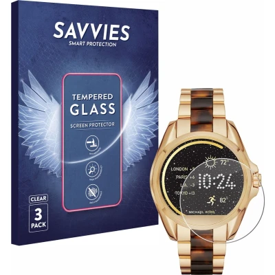 Afbeelding van Savvies Gehard glazen schermbeschermer, Smartwatch beschermfolie, Transparant