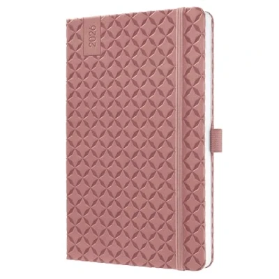 Afbeelding van Sigel weekagenda Flair 2026 formaat A5 Dusty Red hardcover SI J6129