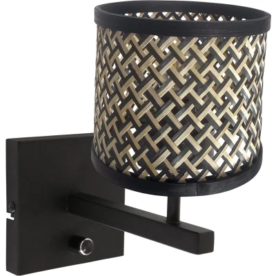 Afbeelding van Steinhauer wandlamp Stang zwart metaal 3709ZW