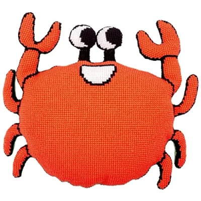 Afbeelding van Eva Mouton Steekvormkussen kit met rug Krab