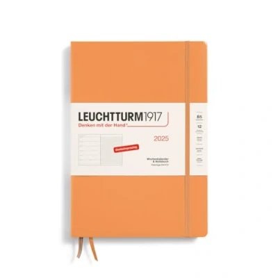 Afbeelding van LEUCHTTURM1917 370480 weekkalender &amp; notitieboek Composition (B5) 2025, abrikoos, Duits