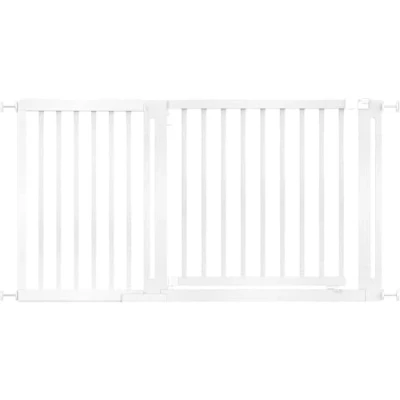Afbeelding van Safetots Traphekje Elegance, Wit, 145cm 153cm, Drukplaats Beveiligingshek, 73cm Extra Brede Deuropening, voor Trappen, Gangpaden en Deuren, Eenvoudige Installatie